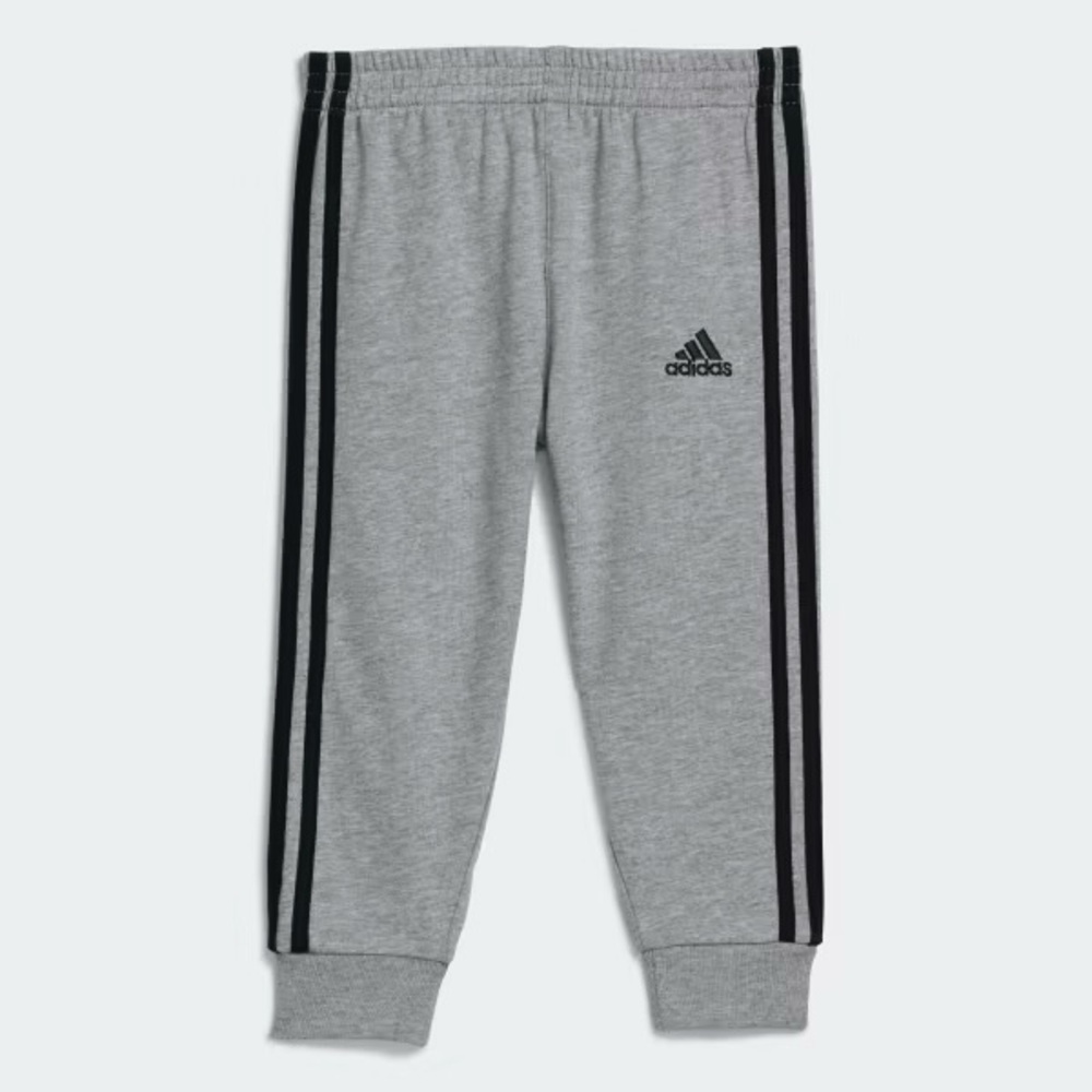 Adidas Kids Gray Sweatpants 3T Toddler Boy Joggers Grey Stripes